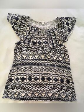 Westport Patterned Wide Collared Short Sleeve Shirt